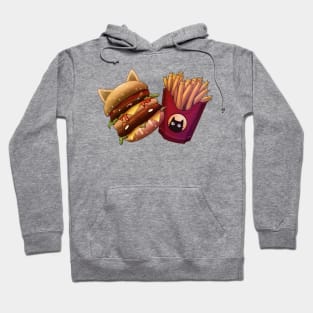 Menu 2 Double Cheeseburger and Kitty Fries Hoodie